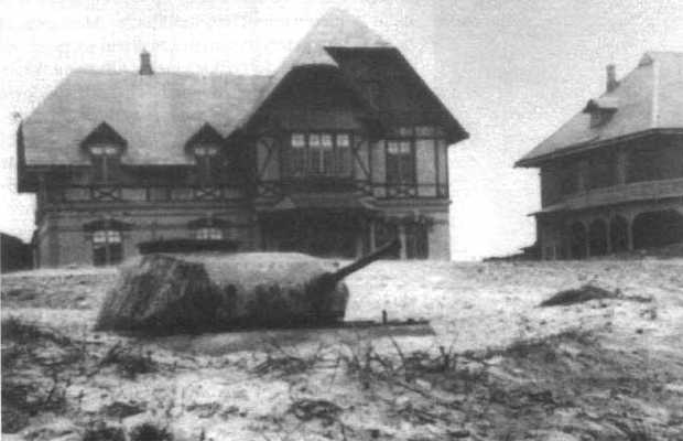 Pz.Kpfw.-Turm II n. F. (VK 901), установленный на западном побережье острова Фанё (Дания)
