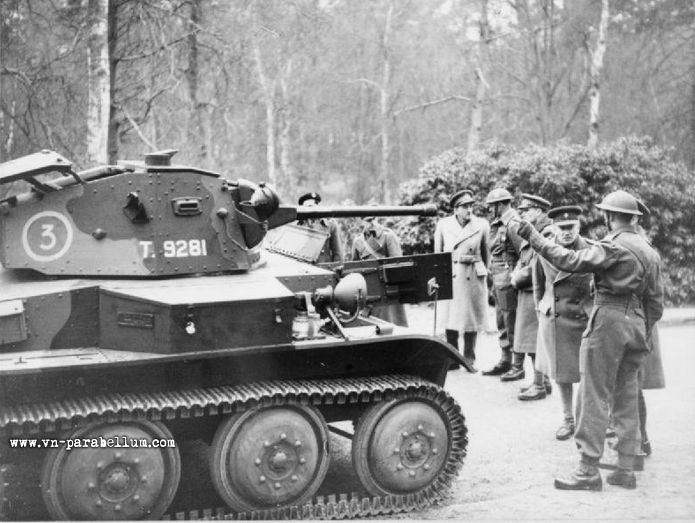 демонстрация танка Mk. VII в январе 1941. танк тетрарх
