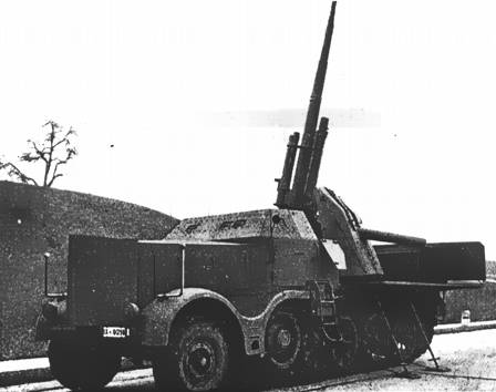 8.8 cm Flak 37 Sfl. Auf 18 ton Zgkw. Немецкая 88мм зенитная смоходная установка