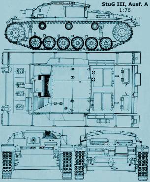 Чертёж StuG III Ausf.A. Немецкие танки и САУ. *Parabellum*