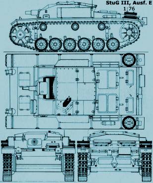 StuG III Ausf. E - чертёж