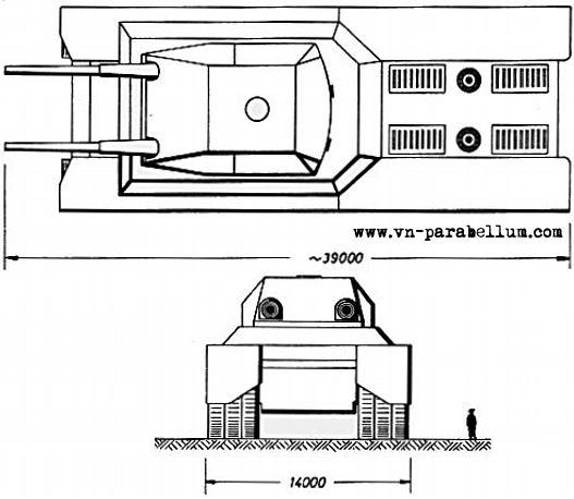 Landkreuzer P. 1500, танк Р 1500, проект Гроте