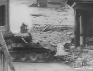 раскадровка танкового боя Пантеры с Першингом в Кёльне, 1945