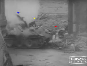 Танковый бой Першинга с Пантерой в городе. Кёльн, 1945