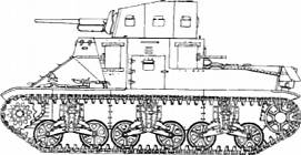 американский средний танк М2А1 ( medium tank M2A1 )