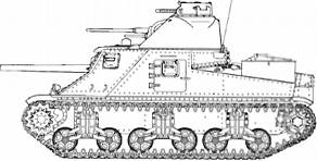 американский танк М3 Грант (medium tank M3)