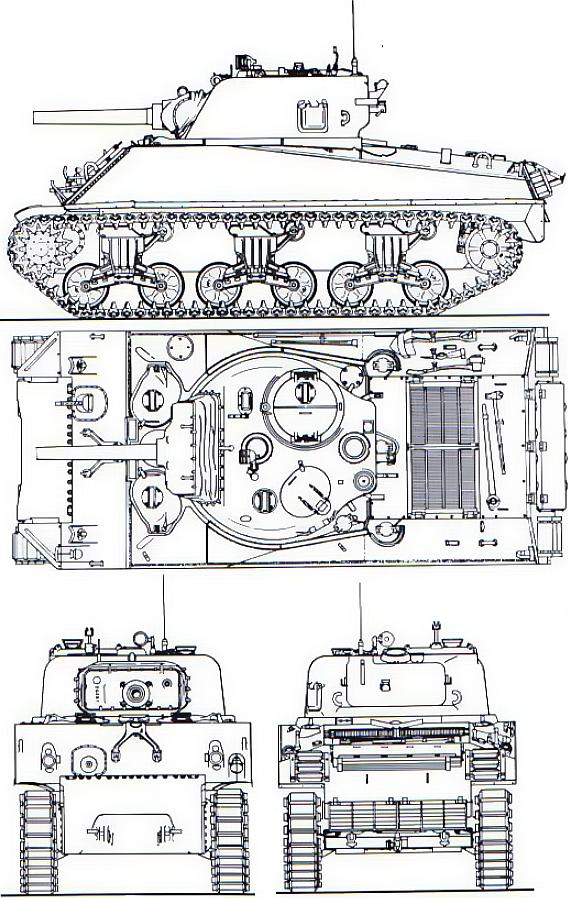 М4А3(105мм) Шерман - M4A3(105) Sherman (Sherman IVB)