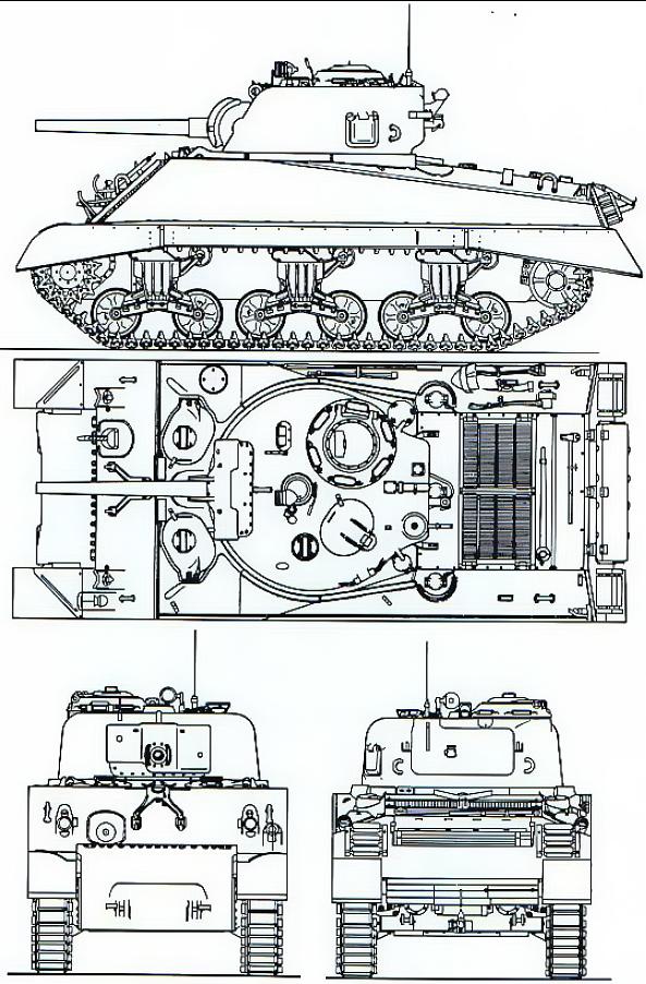 М4А3(75)W Шерман - M4A3(75)W Sherman