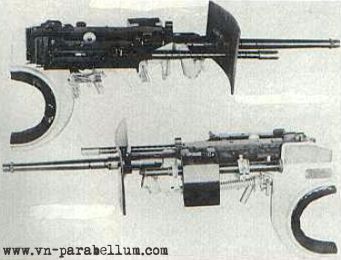 Лёгкий танк М2А1. Башенные спаренные пулемёты .50 cal и .30 cal