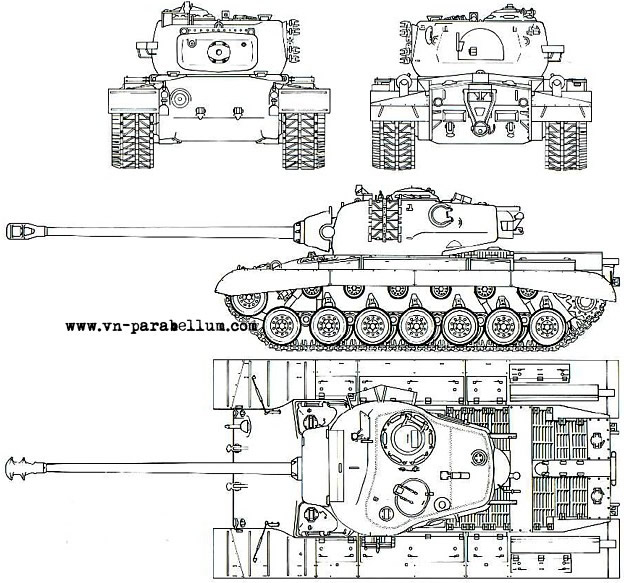 Чертёж - тяжёлый танк Т32
